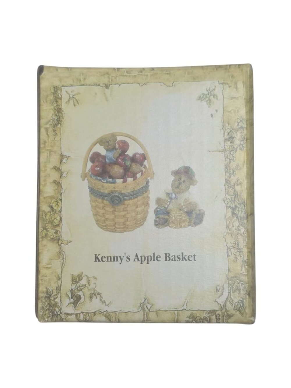 2003 Boyds Bears Kennys Apple Basket Uncle Beans Treasure Box Longaberger Ltd Ed